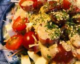 プチトマトのサラダ●ミニ豆腐&炒りゴマ作り方1写真