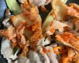 簡単 なす豚キムチ丼作り方4写真