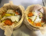 減塩介護食 タラと春キャベツのせいろ蒸し作り方9写真