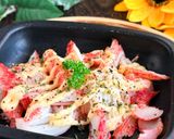 お弁当おかずにも！カニカマのマヨ焼き作り方3写真