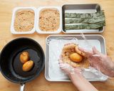 鶏ごぼうおこわのお月見おにぎり作り方4写真