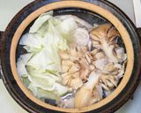 鶏肉とキャベツと舞茸の水炊き作り方4写真