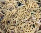 ガッツリ!わが家のサバ味噌缶でパスタ作り方7写真