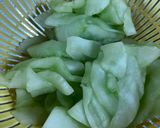 涼味たっぷり　うりとハムのさっぱりサラダ作り方5写真
