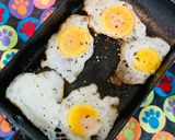 カレーピラフミニ目玉焼き乗せ●夏休みご飯作り方4写真