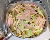 ギョニソと野菜のかき玉煮込みうどん作り方4写真