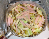 ギョニソと野菜のかき玉煮込みうどん作り方4写真