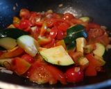 夏野菜と生ハムでアラビアータ風作り方2写真