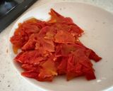 トマト🍅と夏野菜のワンパン❣️サンラータン煮麺作り方1写真