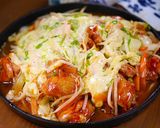 チーズたっぷり激甘辛ダレ🤭💕チーズタッカルビ⭐作り方9写真