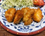 簡単　ポリ袋で衣付け　フライパンでチキンカツ作り方7写真