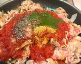チーズあふれる豚こまのトマト煮込み作り方5写真