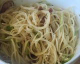 野菜だし♪ソーセージパスタレンジ簡単昼食作り方2写真