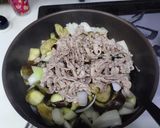 豚肉、ナス、玉ネギの砂糖醤油炒め作り方14写真