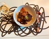 韓国風骨付きカルビ肉バーベキュー煮込み作り方7写真