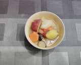 サツマイモや大根の根菜味噌汁作り方5写真