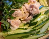 冷製★夏野菜を沢山載せて柚子胡椒そうめん作り方6写真