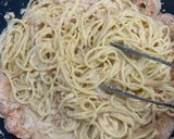 めんたいクリームパスタ作り方2写真