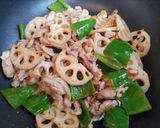 簡単！豚こまとれんこんとピーマン甘酢炒め！主菜作り方10写真