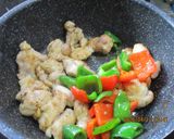 鶏もも肉パプリカピーマンのピリッと炒め😋作り方8写真
