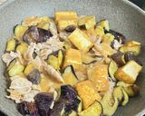 茄子と厚揚げの豚バラめんつゆ味噌炒め作り方8写真