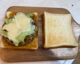もち麦入りパティで、てりやきホットサンド作り方9写真