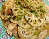 レンコンと豚肉の炒め物♪作り方7写真
