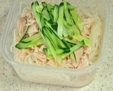 ささみの梅わさびそうめん作り方7写真