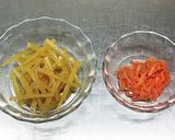 干し芋と人参のきんぴら作り方1写真