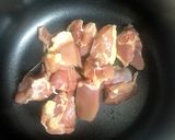 美味しい！たけのこと鶏もも肉と椎茸の煮物作り方3写真
