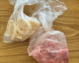 豚こま蓮根の焼肉のタレ炒め作り方1写真