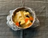 ほっこり！高野豆腐のふわふわ味噌汁作り方4写真