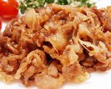 簡単☆しゃぶしゃぶ肉で豚肉の生姜焼き作り方5写真