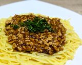 幸タレで至高の豚挽肉あんかけ焼きそば作り方8写真