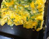 1回で2個分の小松菜入卵焼きを焼き上げる作り方1写真
