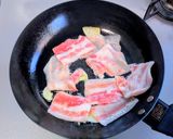 小松菜と豚バラ肉の旨塩炒め作り方4写真