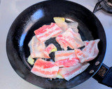 小松菜と豚バラ肉の旨塩炒め作り方4写真