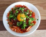 不器用サーモンユッケ丼作り方3写真