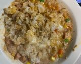 全てレンジ洋風オイきな粉風味炒飯弁当作り方11写真