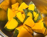 夏バテ予防♡時短副菜♡スタミナかぼちゃ煮作り方1写真