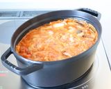 ピリ辛な【キムチと卵のスープ】中華スープ作り方3写真