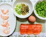 ランチ！水菜タルタルと魚介のサンドイッチ作り方1写真