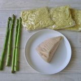 春を味わう！アスパラとたけのこの焼きそば作り方1写真