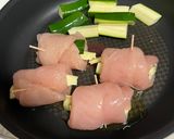 ささみのズッキーニチーズ巻き作り方5写真