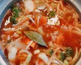 豆と根菜のデトックストマトコンソメスープ作り方1写真
