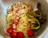 かにチャーハンの素で夏野菜の冷製パスタ!作り方12写真