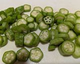 あさりとオクラのもっちり焼き作り方1写真