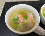 セロリとベーコンと野菜のコンソメスープ作り方7写真
