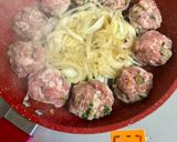 豚肉団子のケチャップ炒め♪作り方3写真