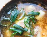 削り節味噌汁●ミニ豆腐＆玉子とじ作り方3写真